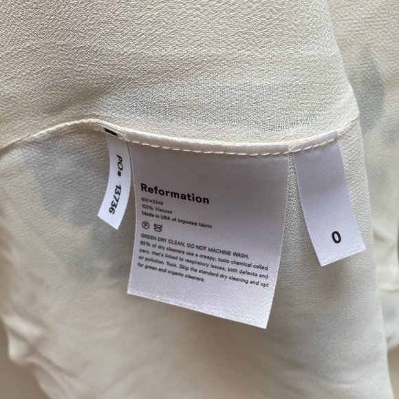 Reformation - Rainey White Floral Liberty Dress - Picture 7 of 9